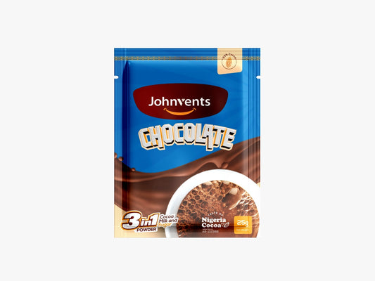 Johnvents Chocolate 25g box